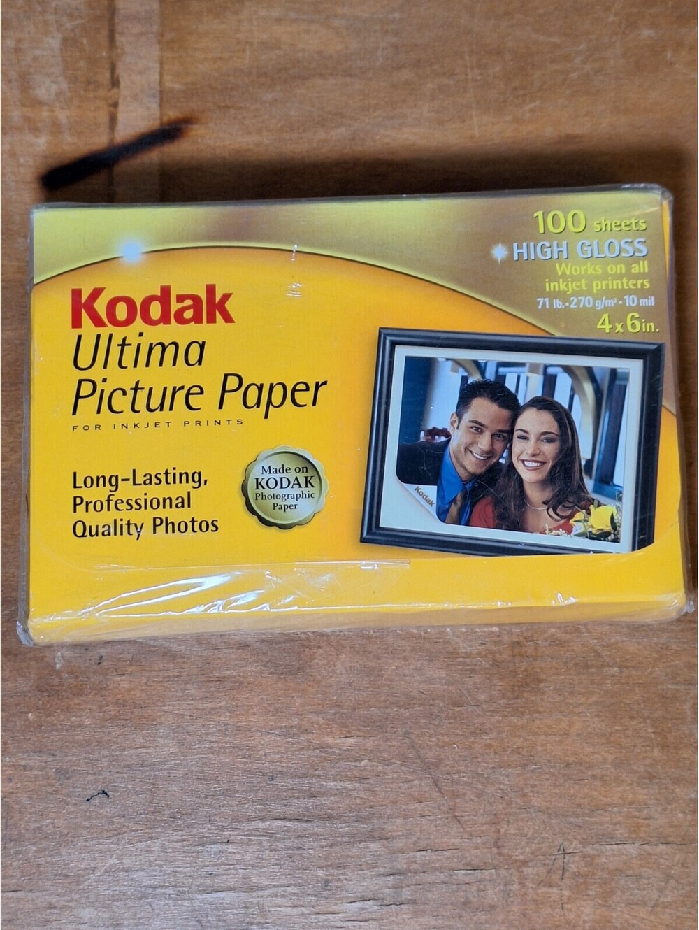 4x6-inch Kodak Ultima Picture Paper high-gloss finish for inkjet prints 100 ct